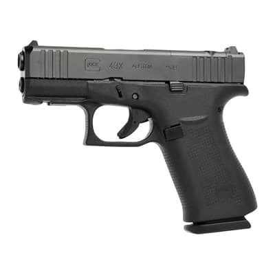43x Mos 9mm Luger Semi-Auto Handgun - Glock 43x Mos 9mm Luger 3.41'''' Bbl (2)10rd Mags Black At