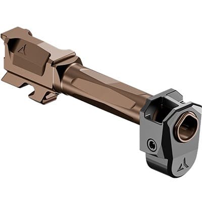 Afterburner + Ramjet For Glock 43x - Ramjet Barrel W/Afterburner Micro Comp For Glock 43x -Bronze